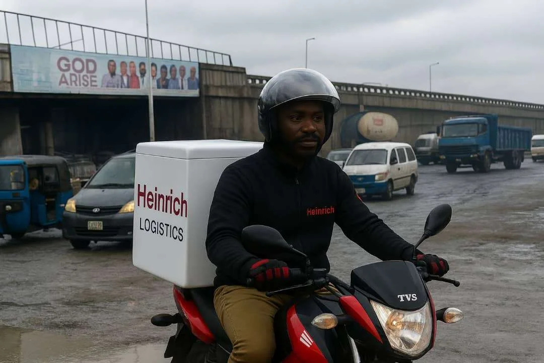 Fast delivery service in Warri dispatch rider on motorcycle